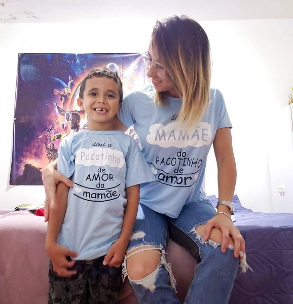 T-SHIRTS tal mãe tal filho pacotinho de amor