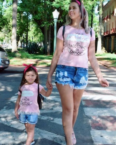 T-SHIRTS tal mãe tal filha pacotinho de amor